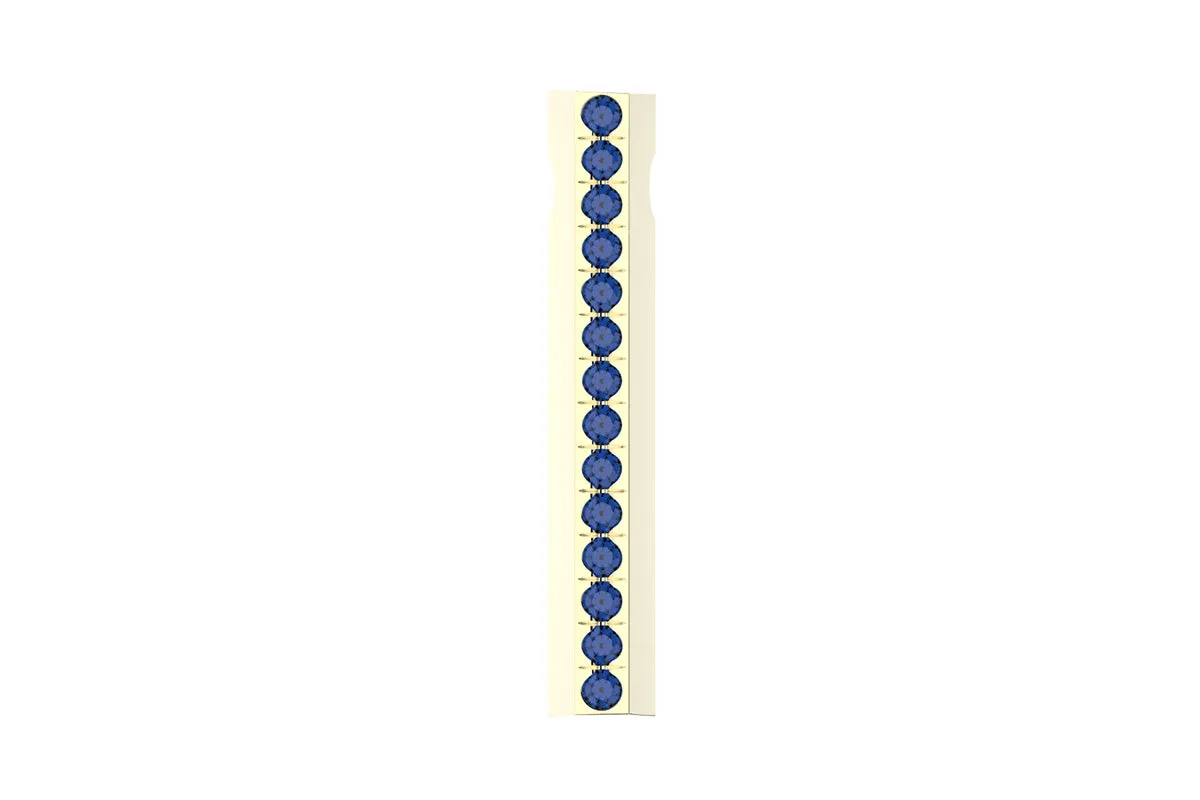 STONE BAR - 14k Birthstone Pavé  - Pendant