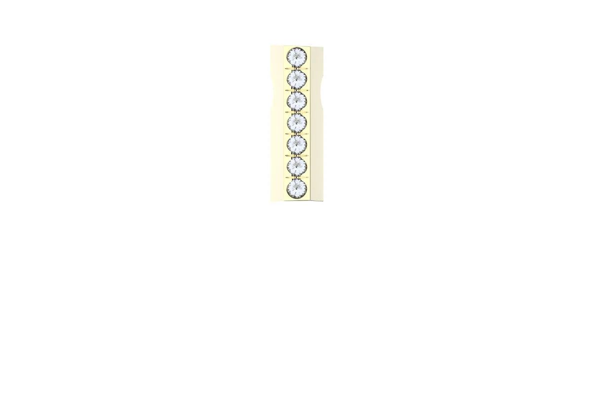 STONE BAR - 14k Birthstone Pavé  - Pendant