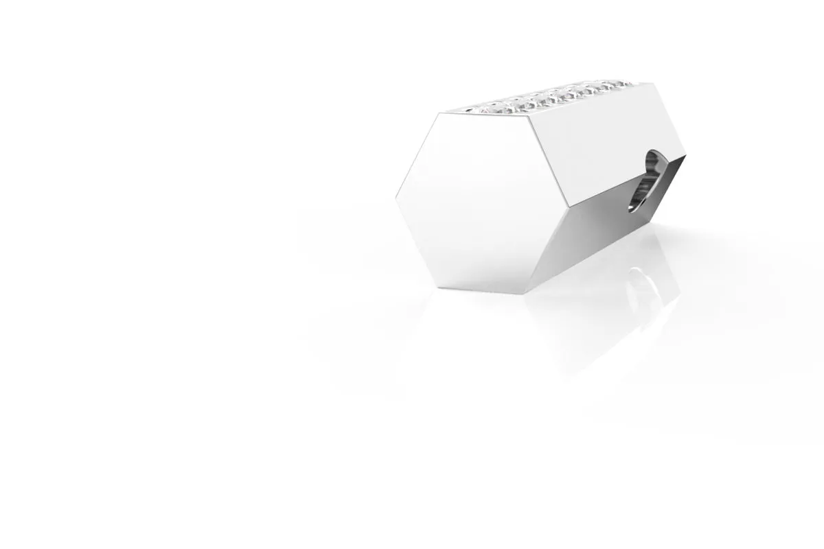 STONE BAR - 14k Birthstone Pavé  - Pendant