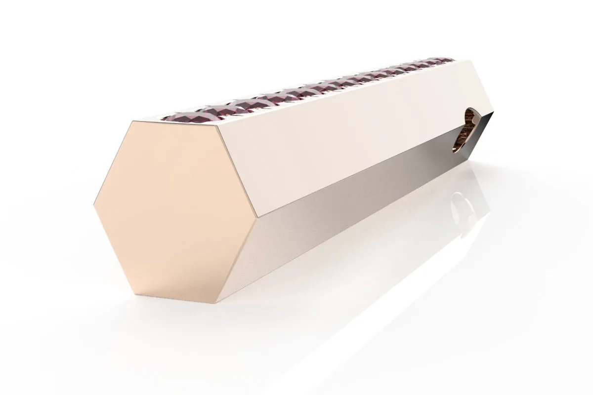 STONE BAR - 14k Birthstone Pavé  - Pendant