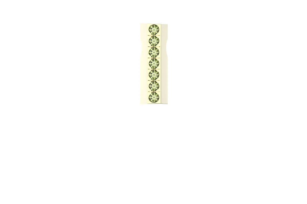 STONE BAR - 14k Birthstone Pavé  - Pendant