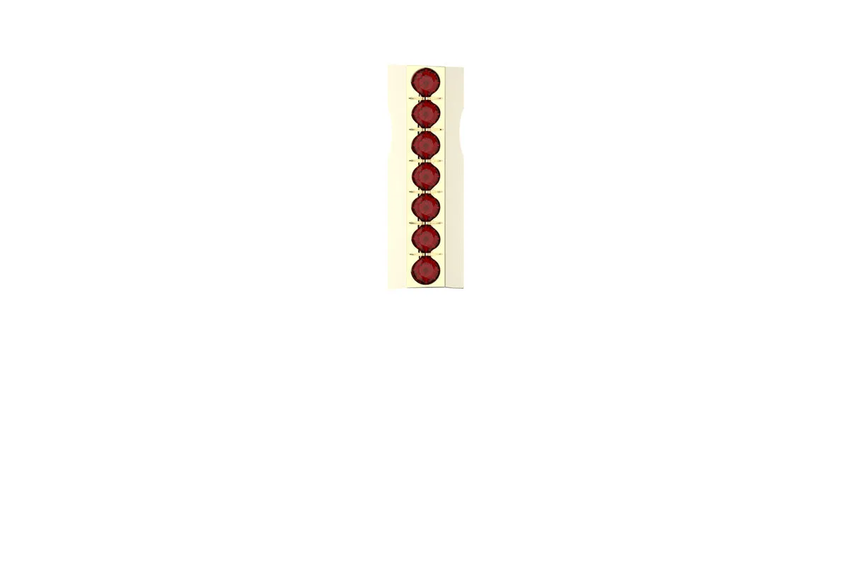 STONE BAR - 14k Birthstone Pavé  - Pendant