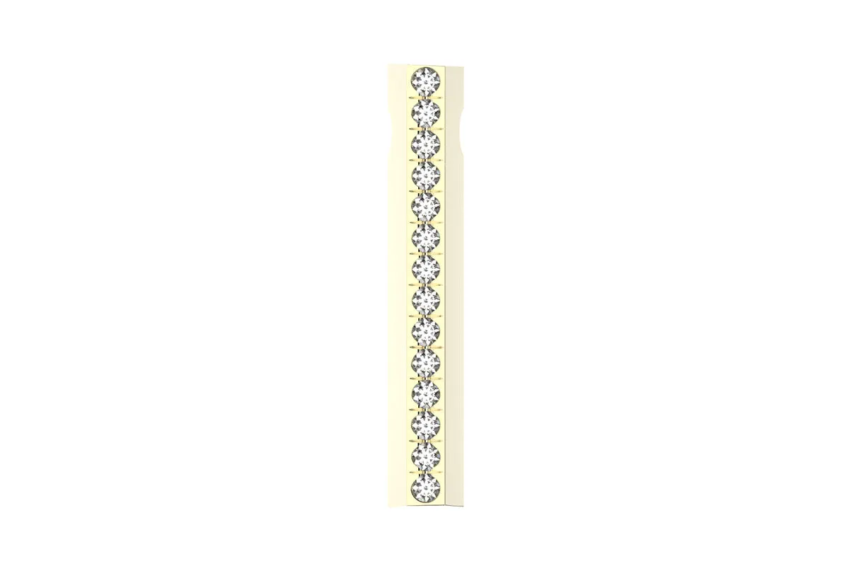 STONE BAR - 14k Birthstone Pavé  - Pendant