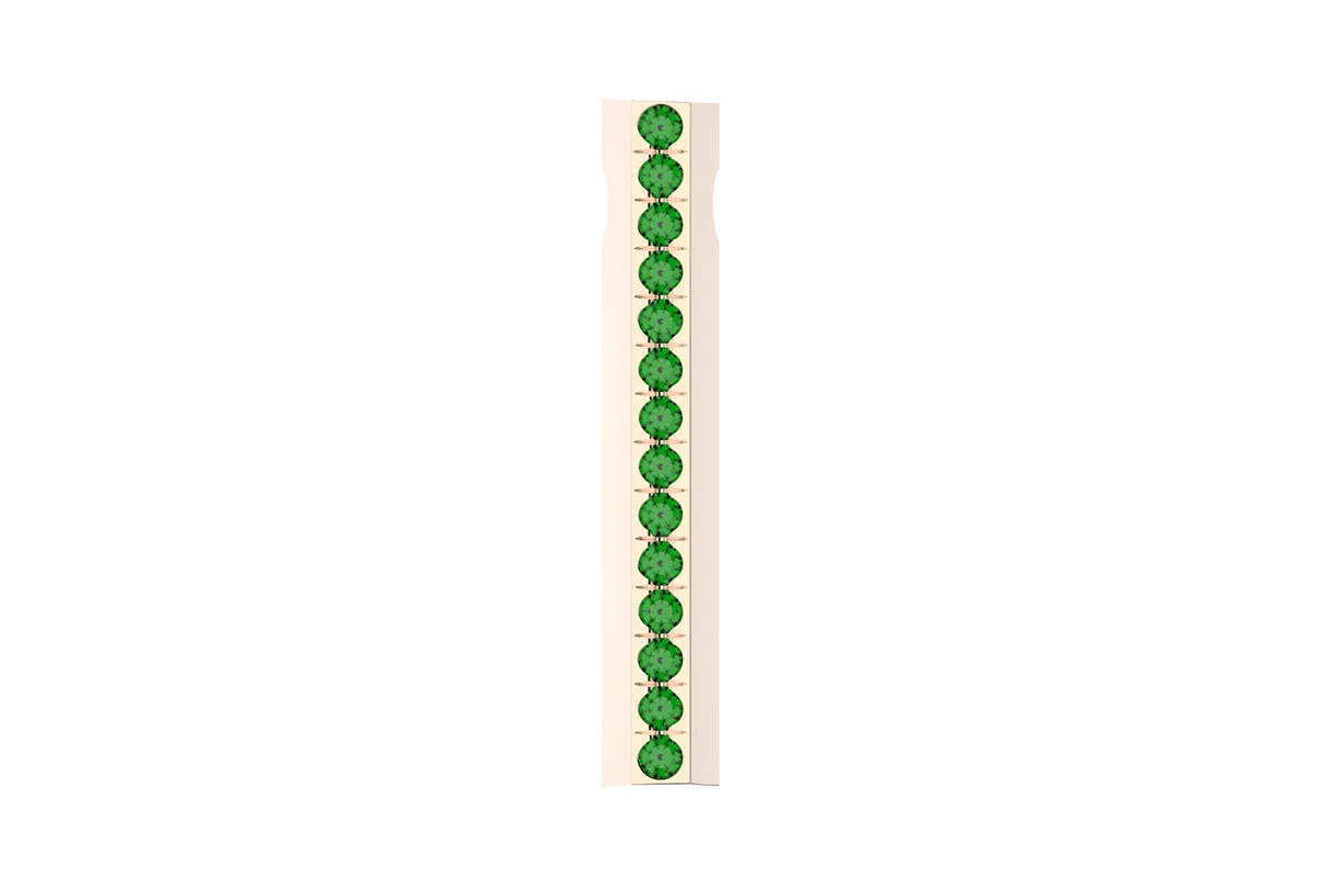 STONE BAR - 14k Birthstone Pavé  - Pendant