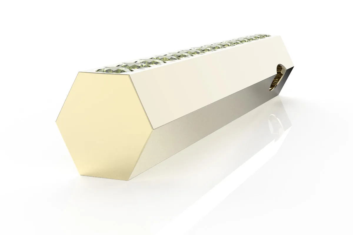 STONE BAR - 14k Birthstone Pavé  - Pendant