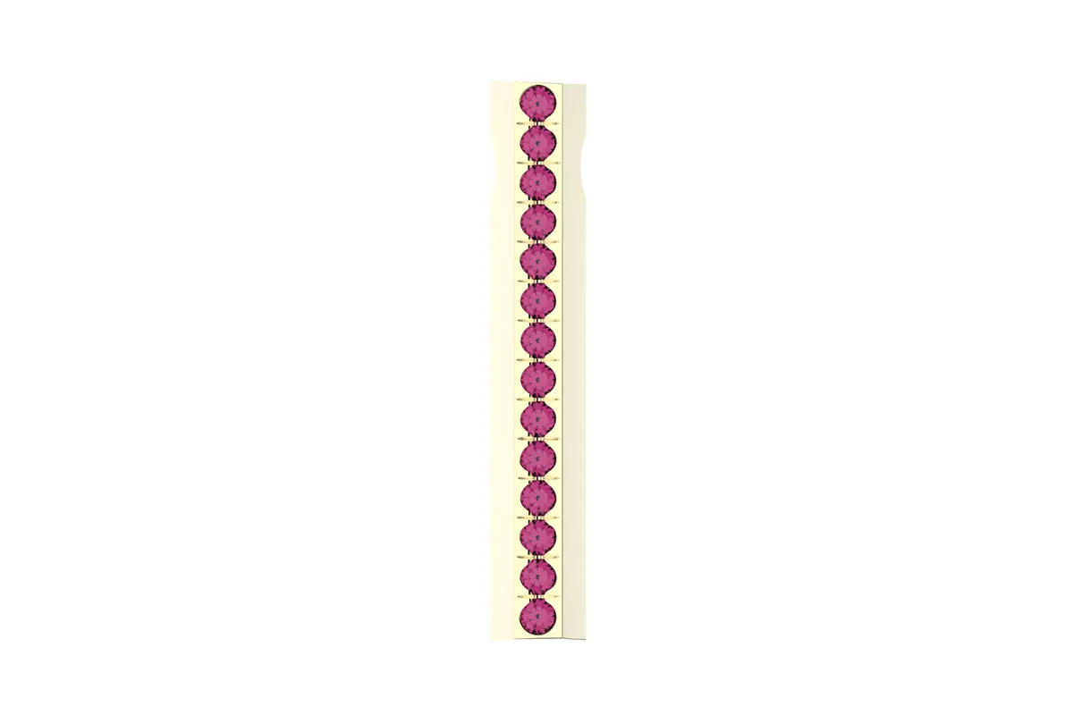 STONE BAR - 14k Birthstone Pavé  - Pendant