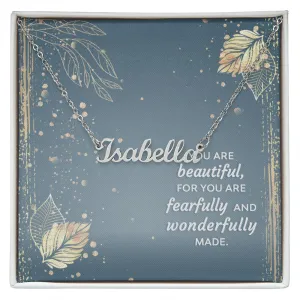 Sweetheart Name Necklace-You are wonderfully made