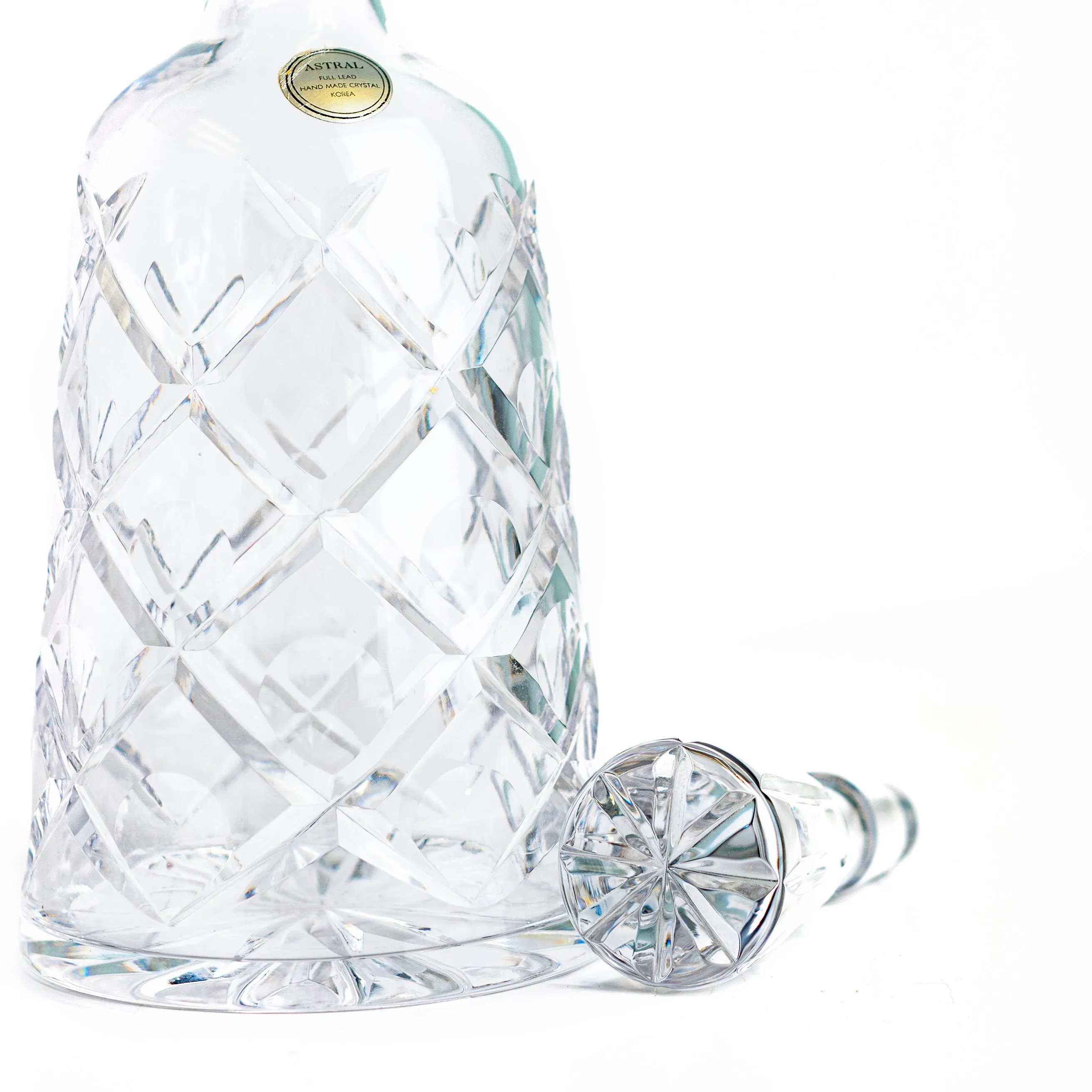 Tall Cut Crystal Decanter
