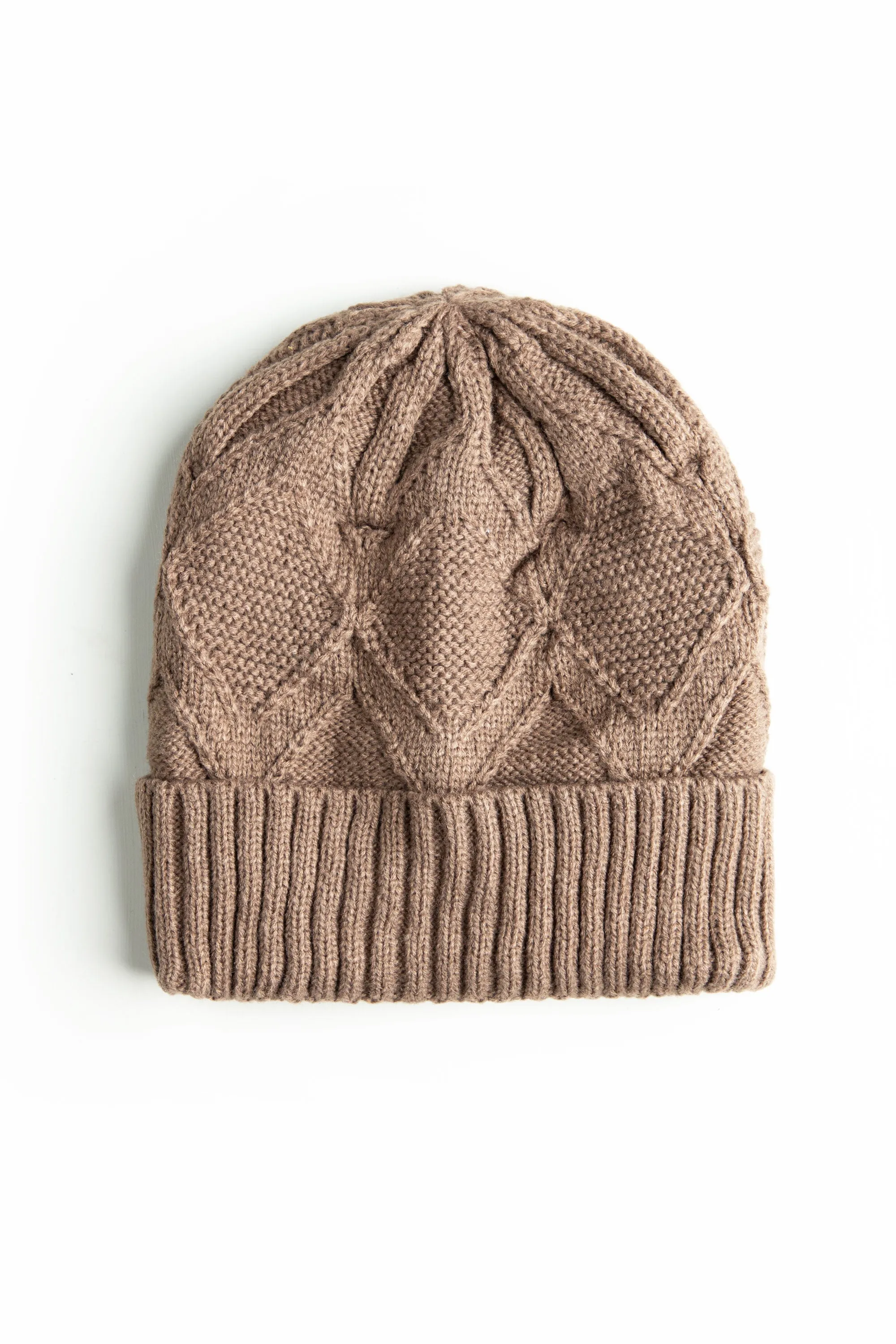 Tan Knitted Beanie