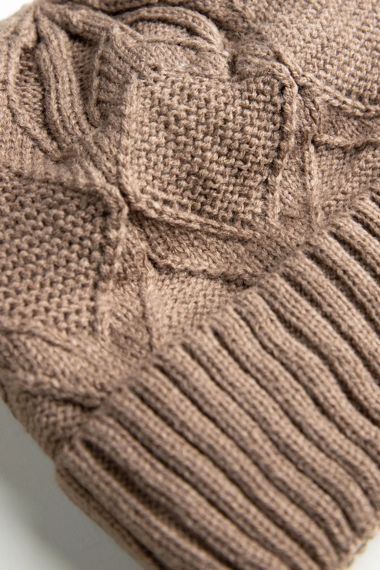 Tan Knitted Beanie