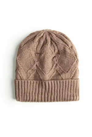 Tan Knitted Beanie
