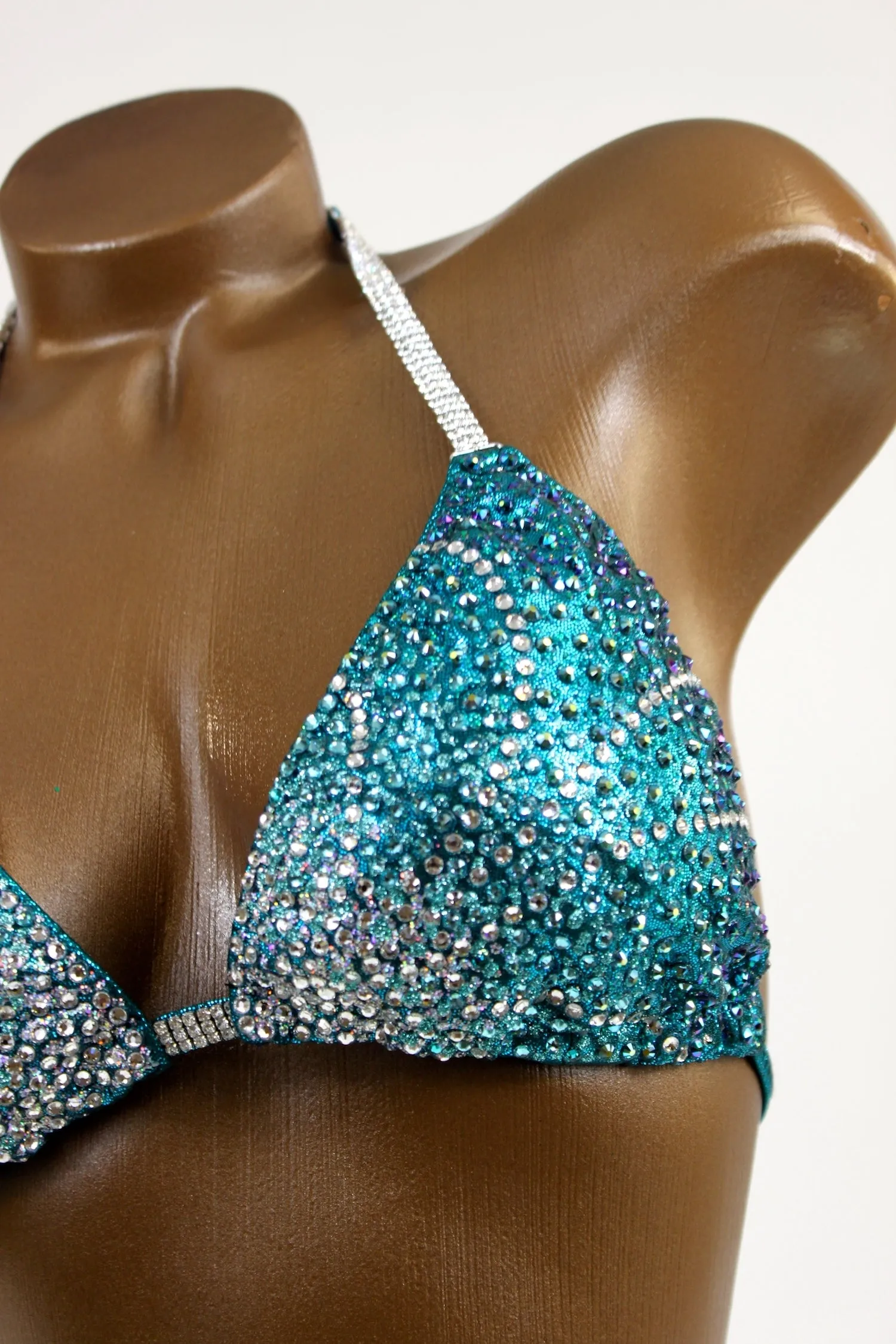 Teal Ombre Bikini Suit