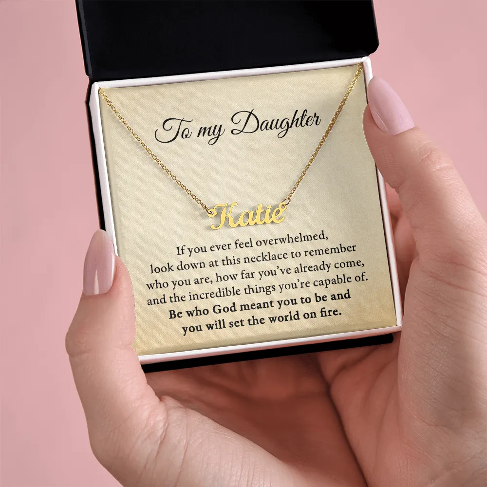 Test NameNecklace WITH ShineOn Personalization ShineOnTemp
