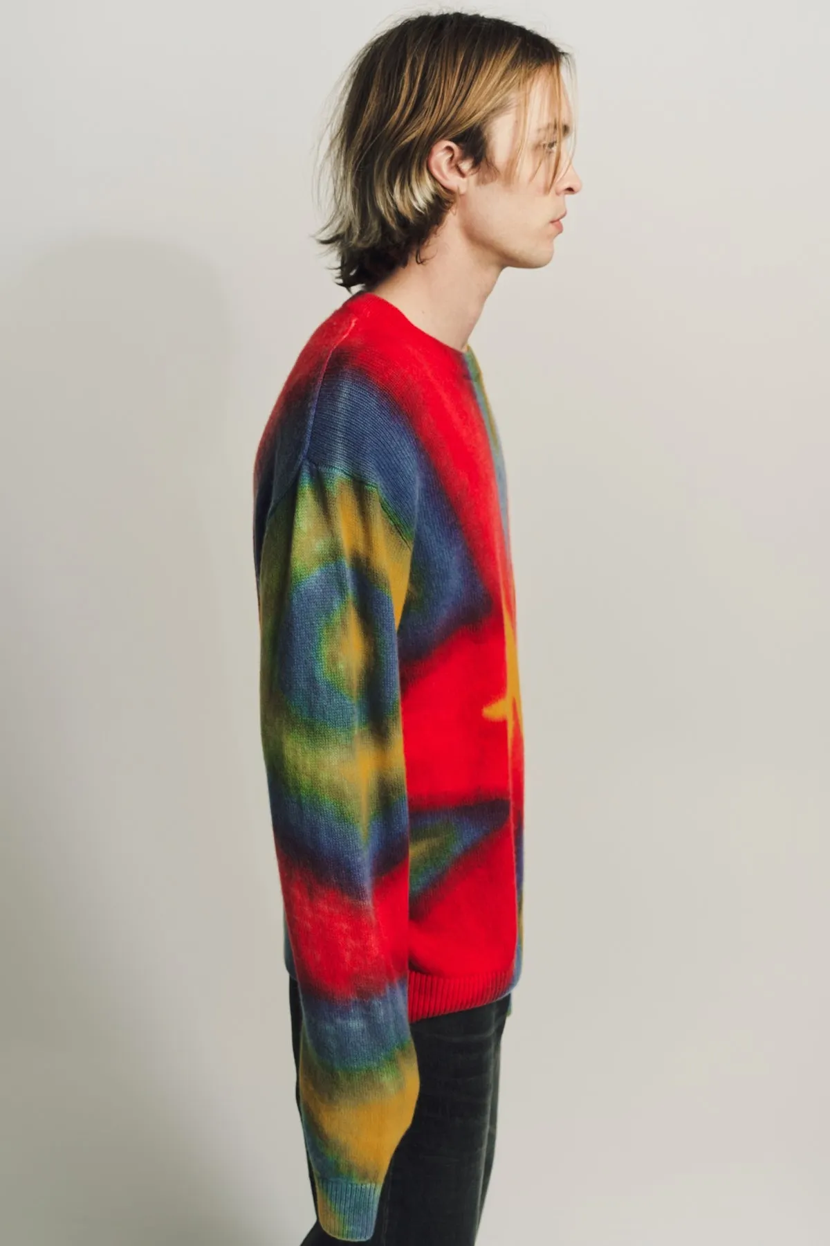 THE ELDER STATESMAN | PAINTED FLORAL SIMPLE CREW