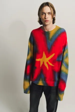 THE ELDER STATESMAN | PAINTED FLORAL SIMPLE CREW