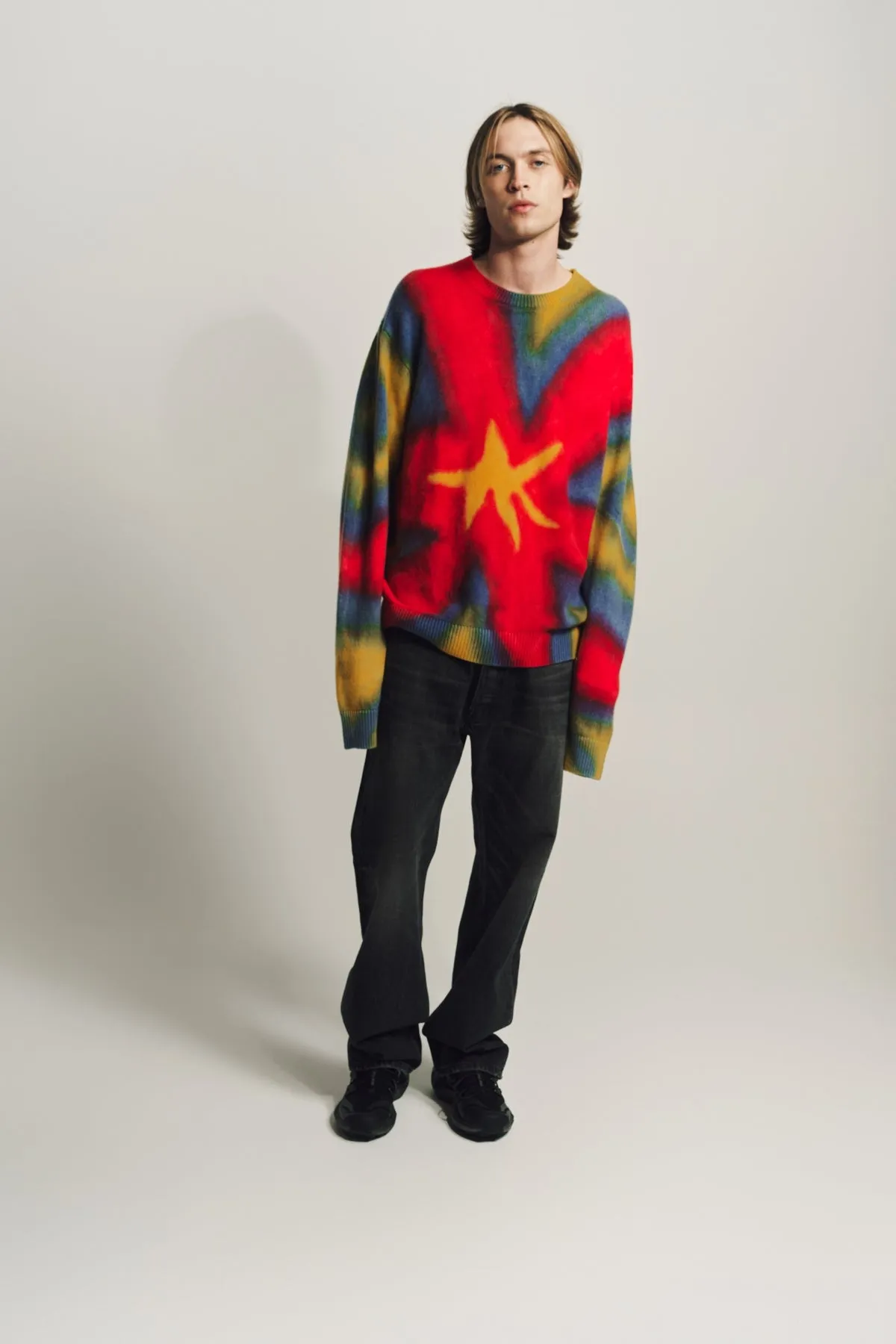 THE ELDER STATESMAN | PAINTED FLORAL SIMPLE CREW