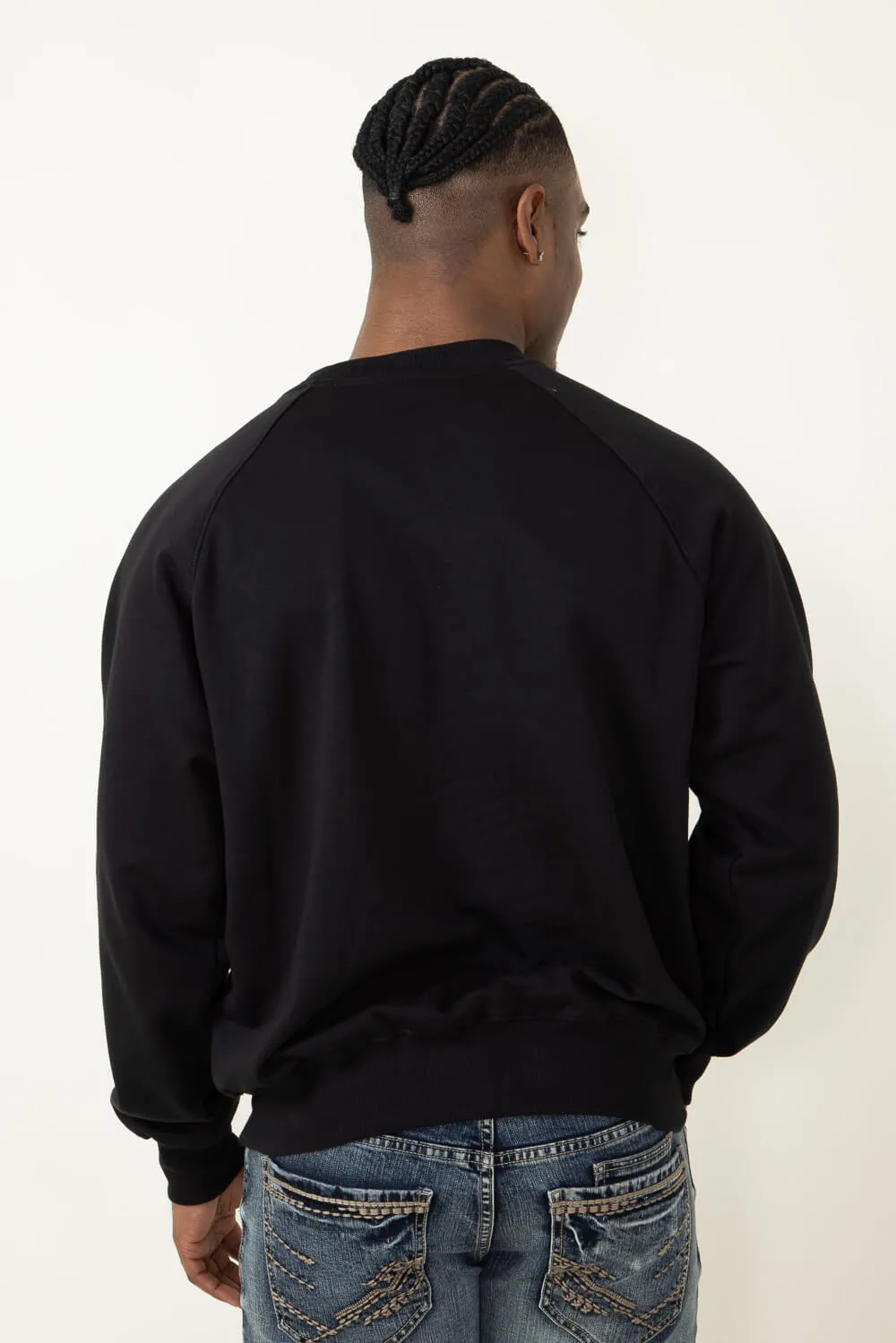 The North Face Evolution Crew Sweatshirt for Men in Black | NF0A86WA-KY4-BLK