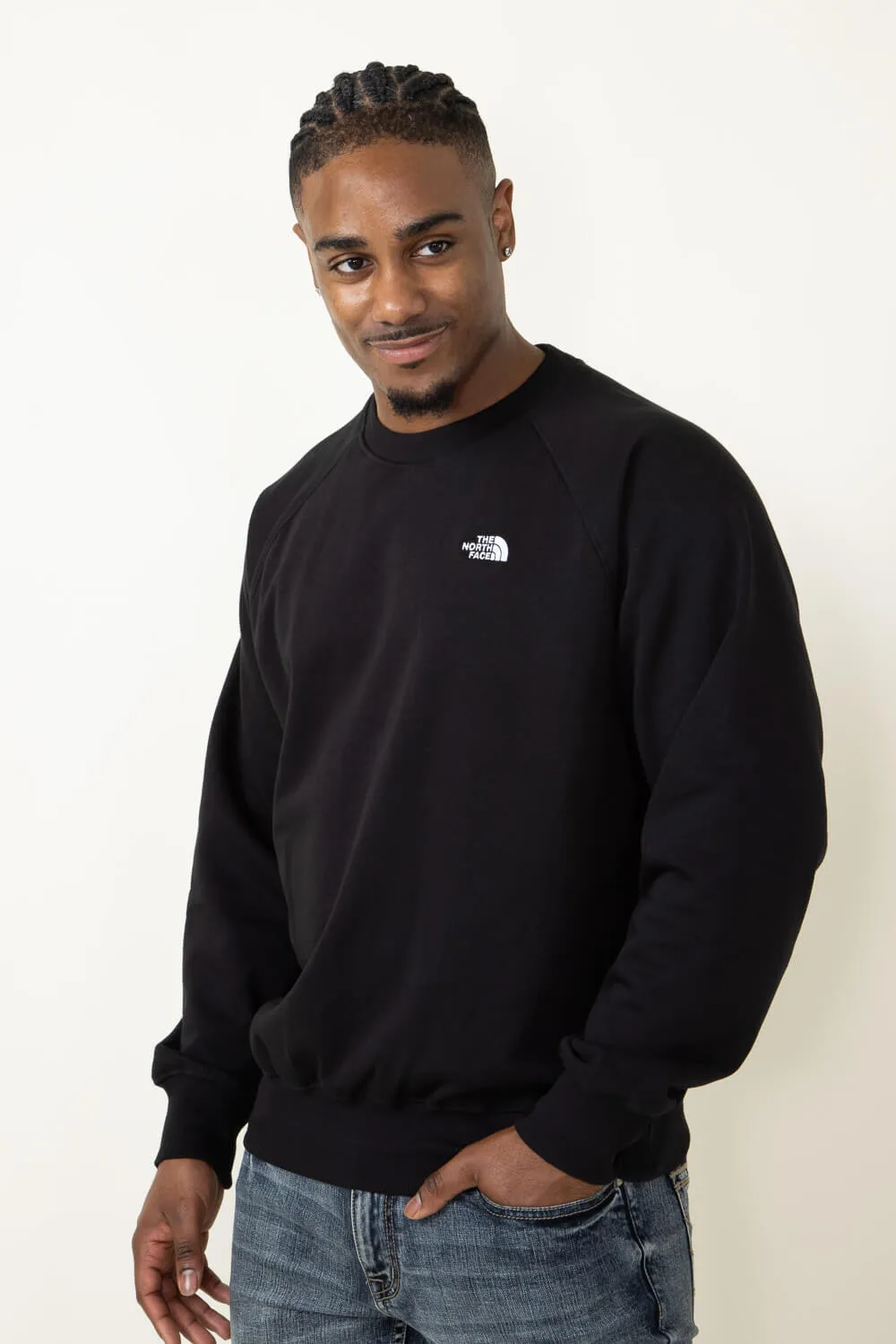 The North Face Evolution Crew Sweatshirt for Men in Black | NF0A86WA-KY4-BLK