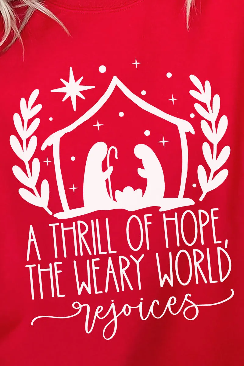Thrill Of Hope Nativity Unisex NuBlend Crew Sweatshirt