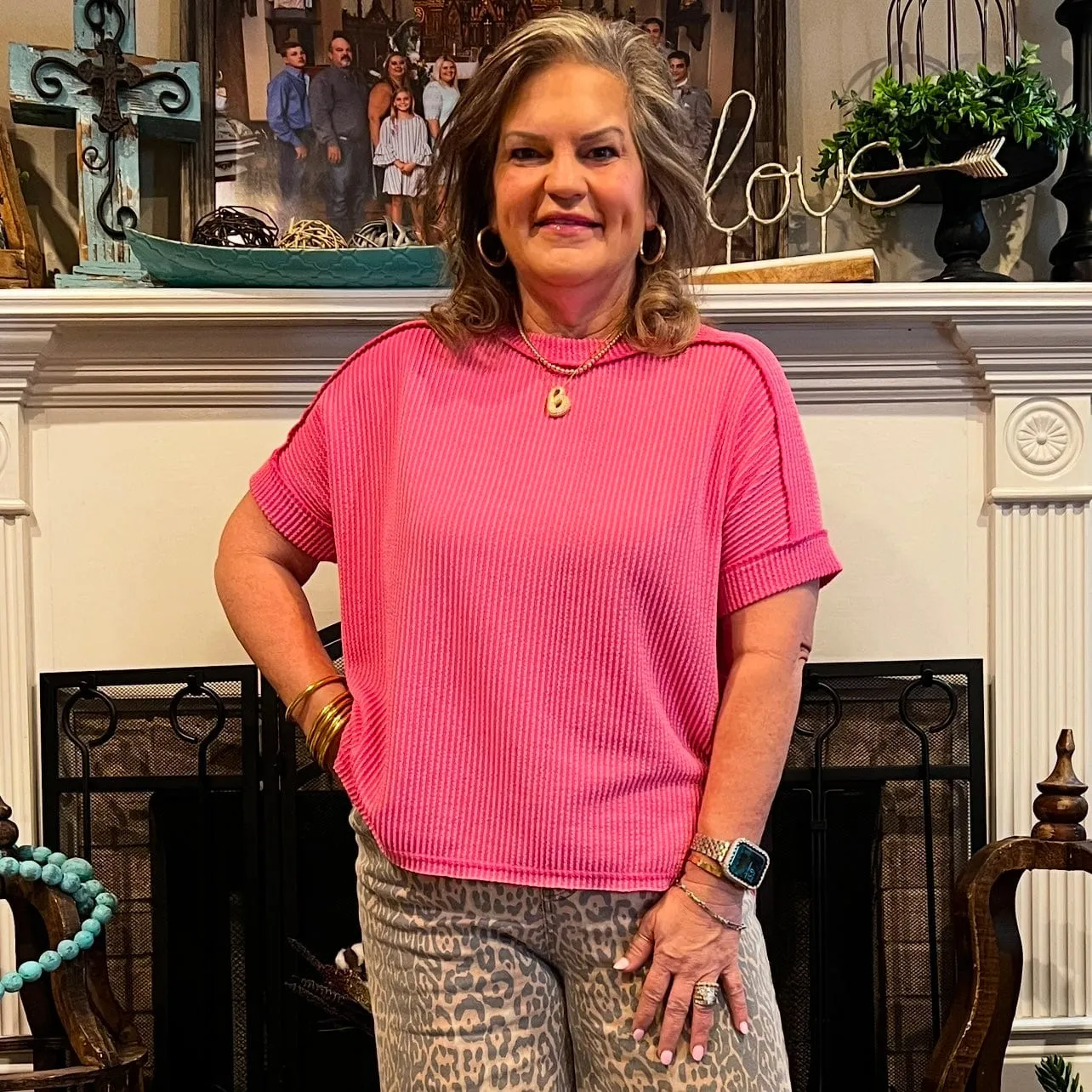 Timeless Comfort Top - Pink
