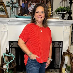 Timeless Comfort Top - Red