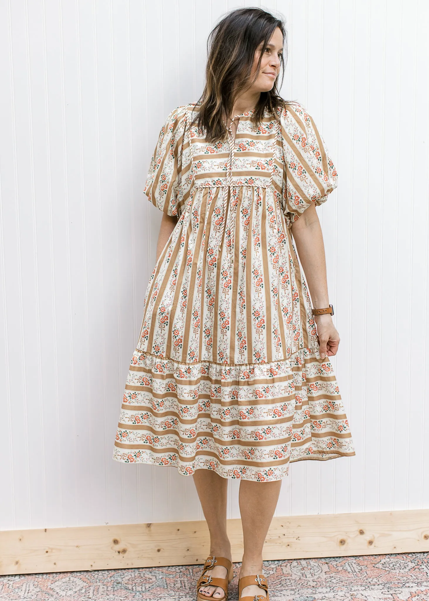 Timeless Pattern Midi Dress
