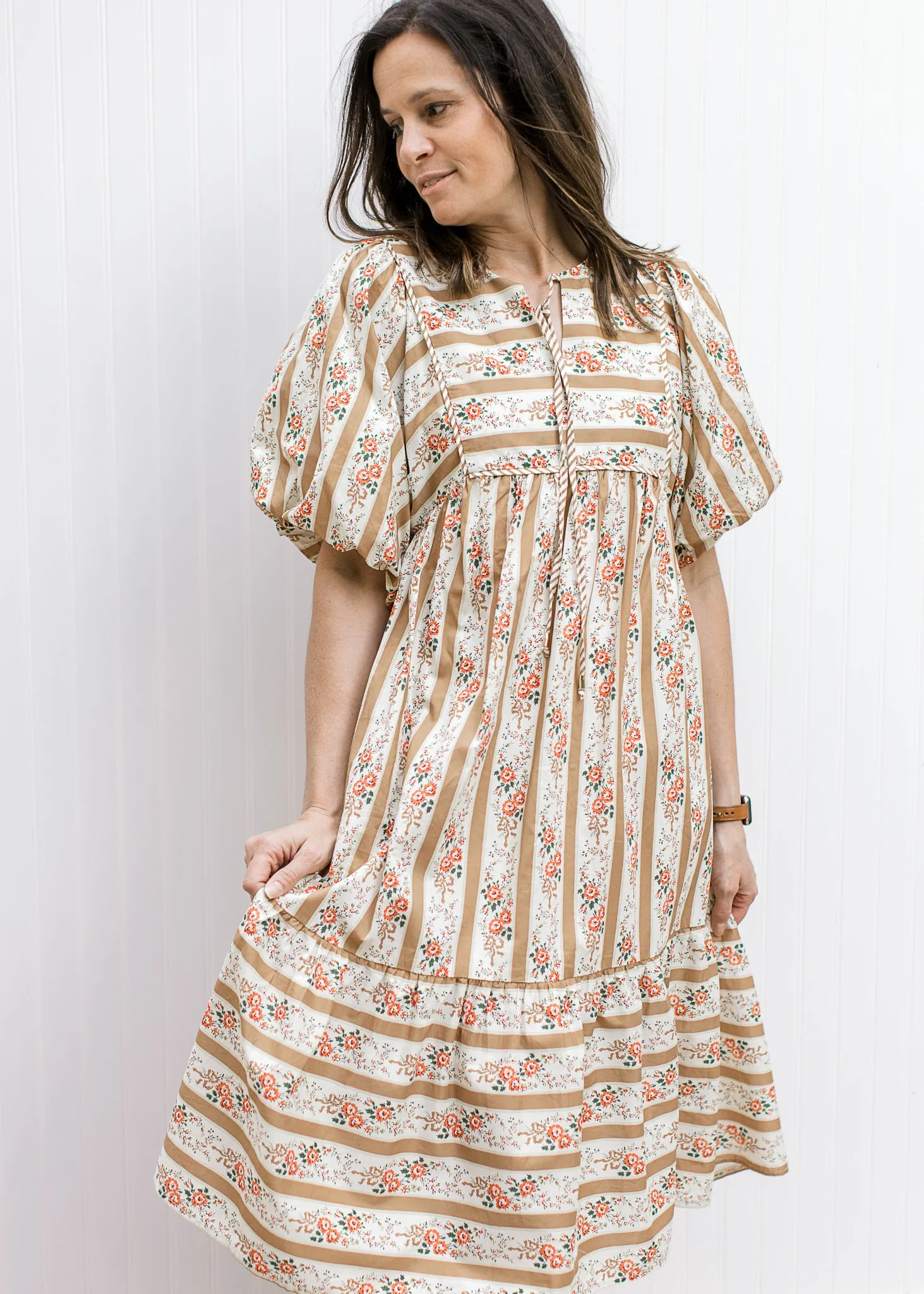 Timeless Pattern Midi Dress