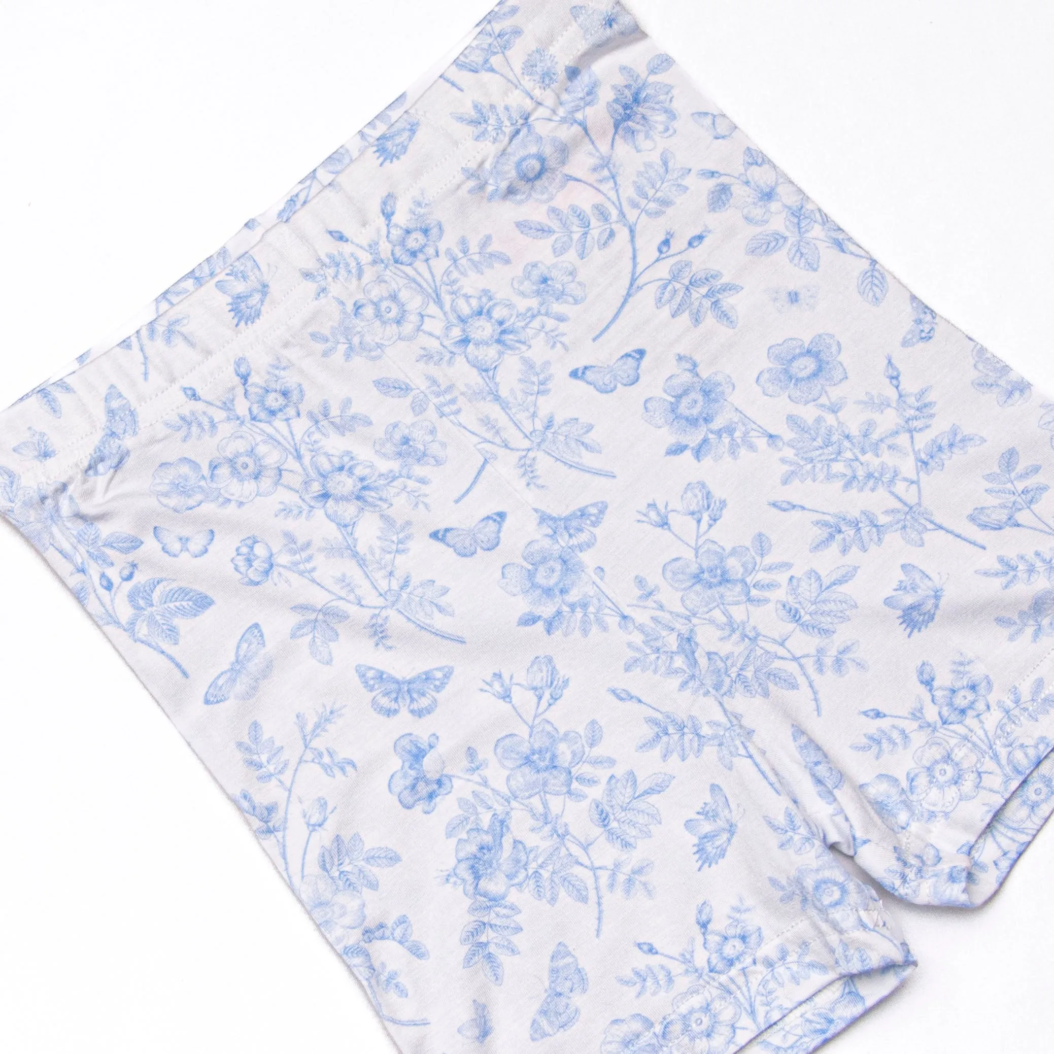 Timeless Toile Bamboo Pajama Short Set, Blue