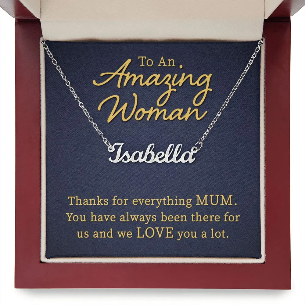 To an amazing woman