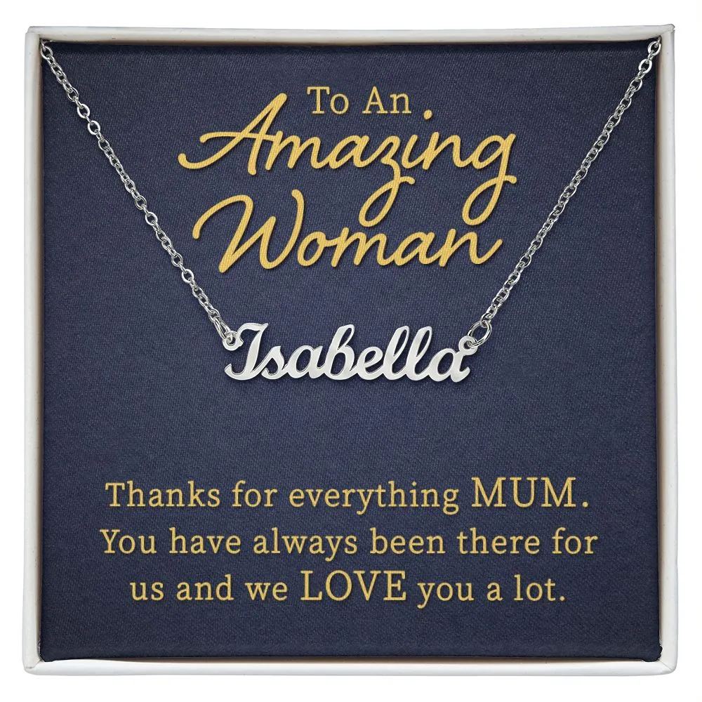 To an amazing woman