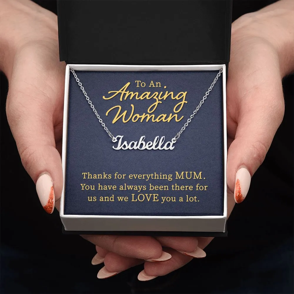 To an amazing woman