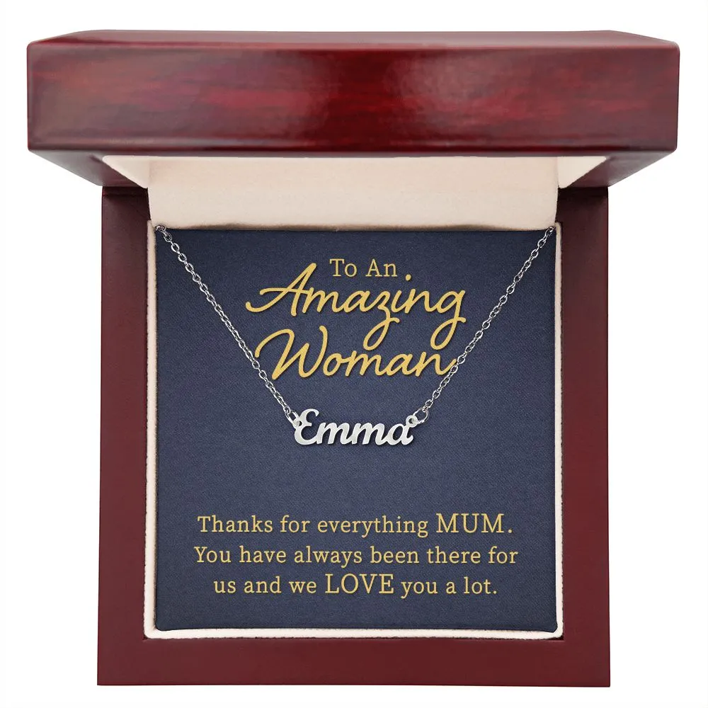 To an amazing woman
