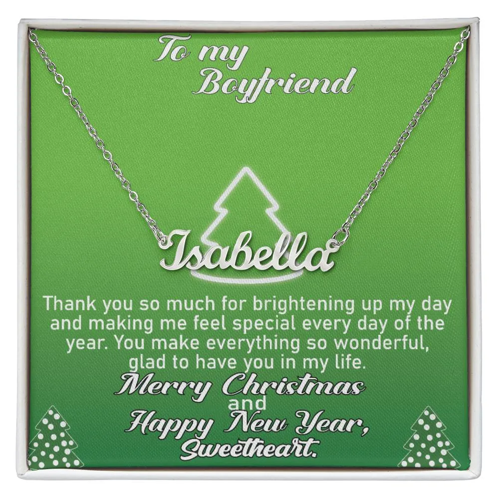 To My Boyfriend l Personalise Name Necklace