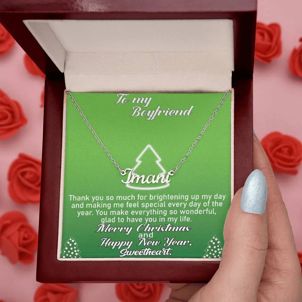 To My Boyfriend l Personalise Name Necklace