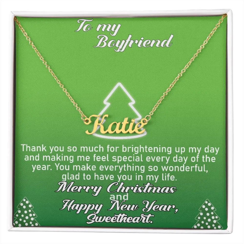 To My Boyfriend l Personalise Name Necklace