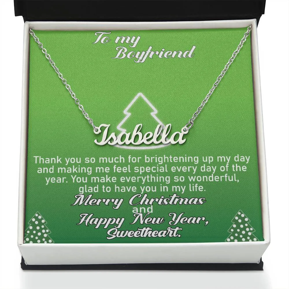 To My Boyfriend l Personalise Name Necklace