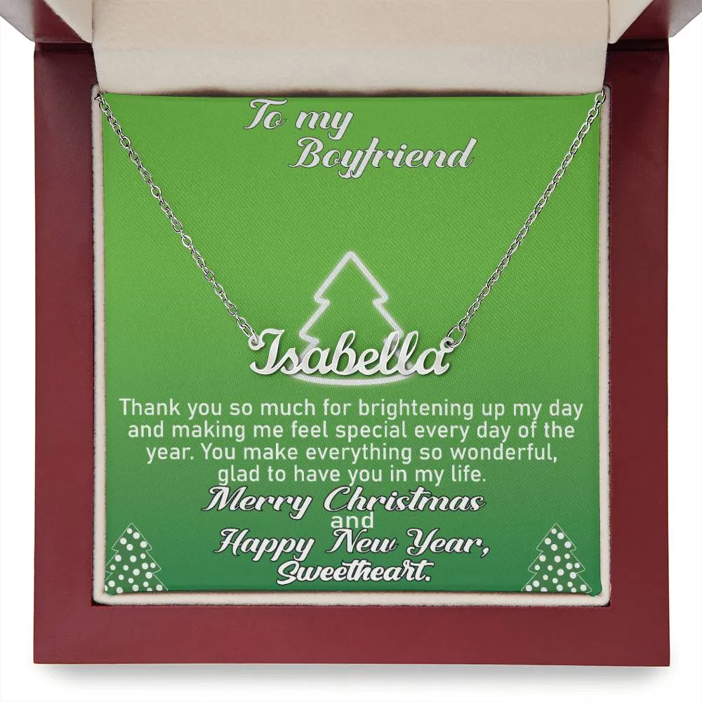 To My Boyfriend l Personalise Name Necklace