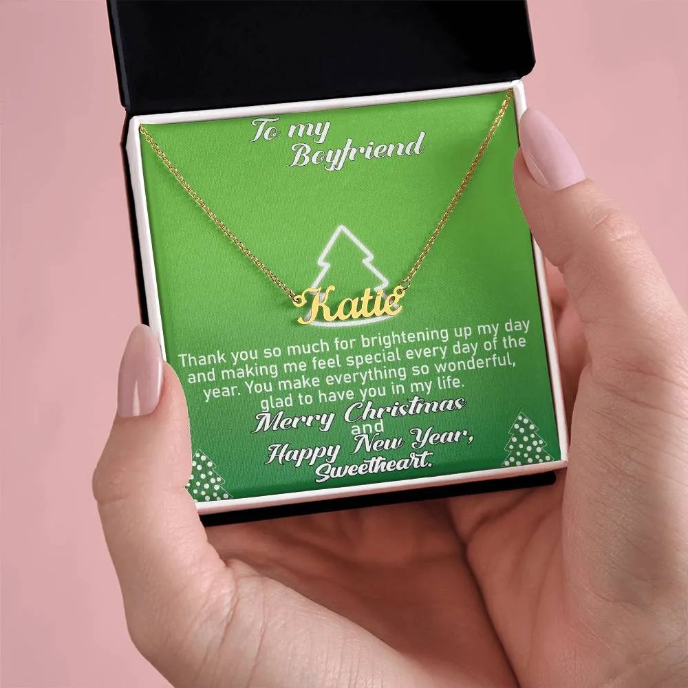 To My Boyfriend l Personalise Name Necklace