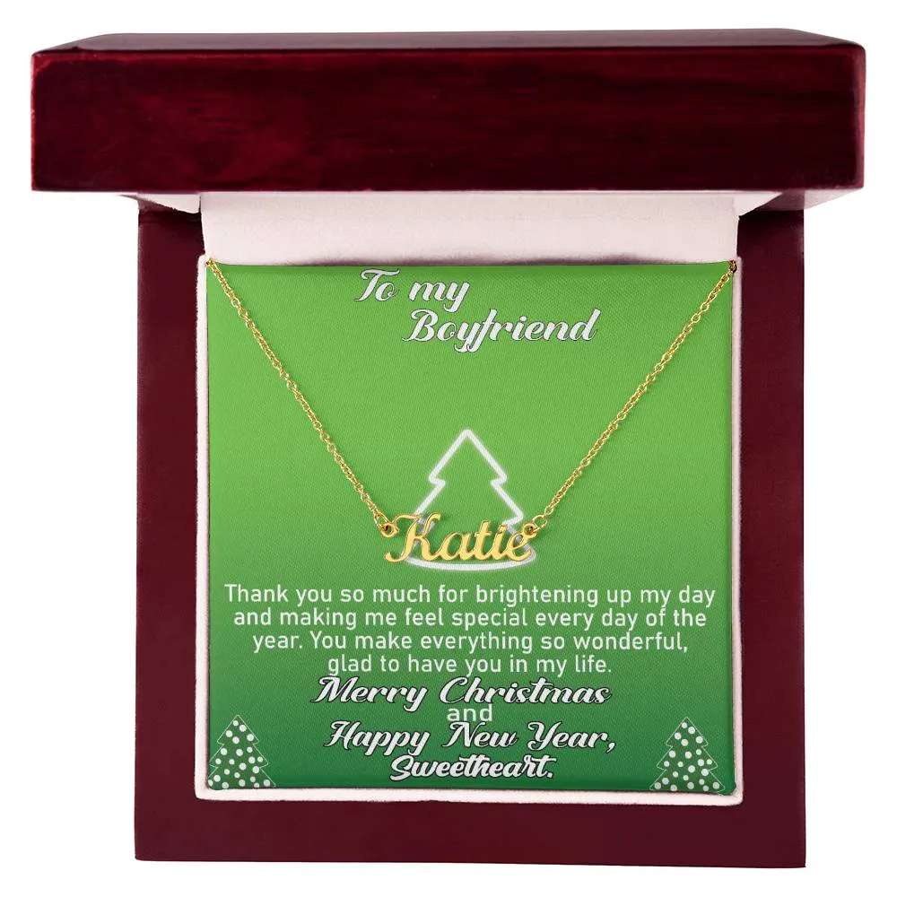 To My Boyfriend l Personalise Name Necklace