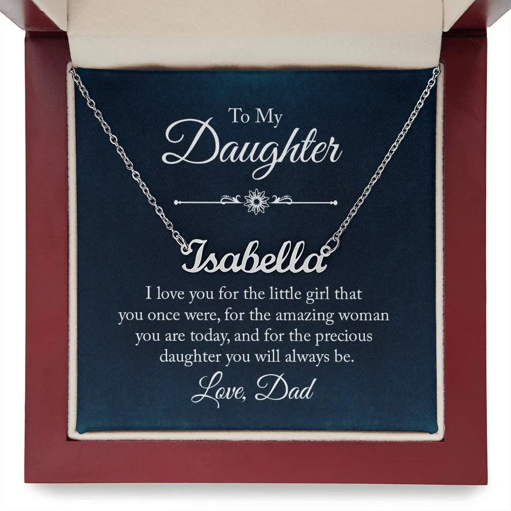To my daughter - I love you