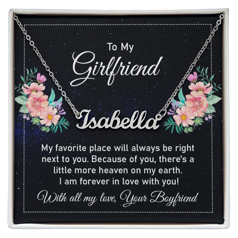 To my girlfriend - my favorite place