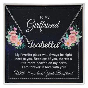 To my girlfriend - my favorite place