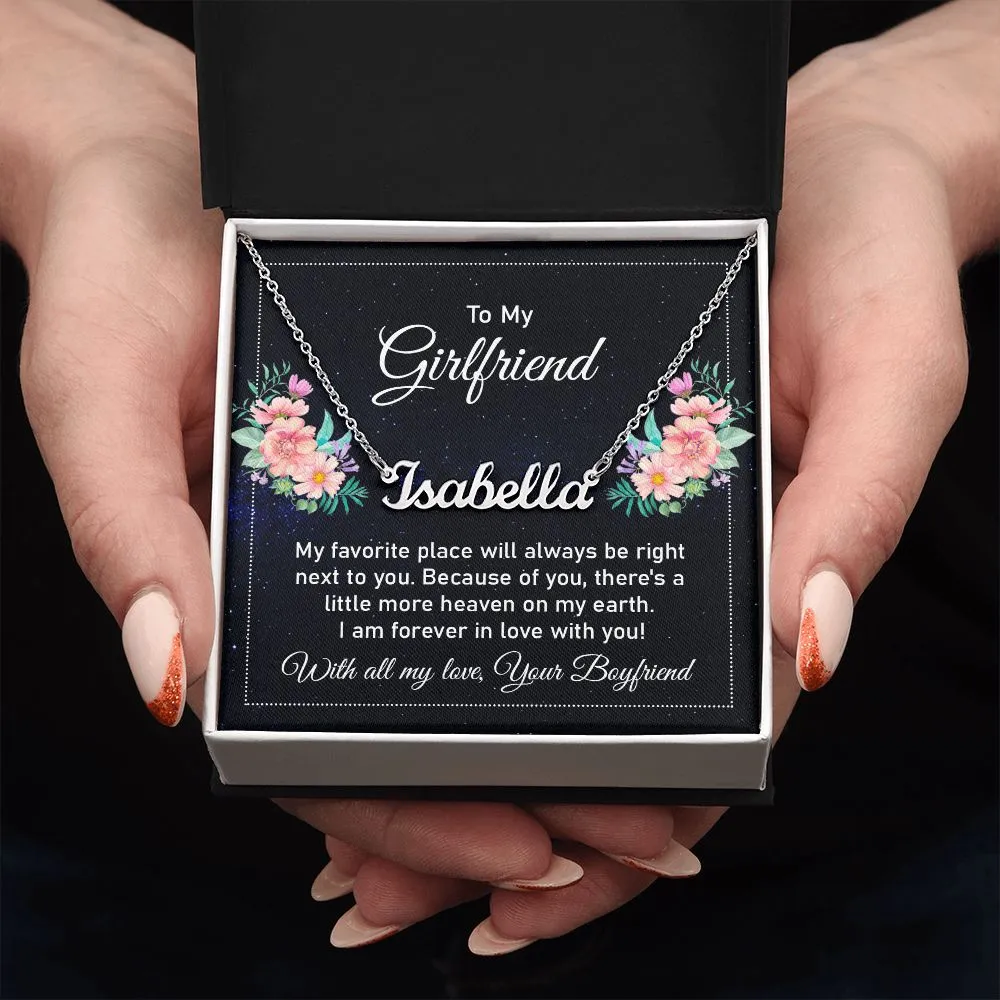 To my girlfriend - my favorite place