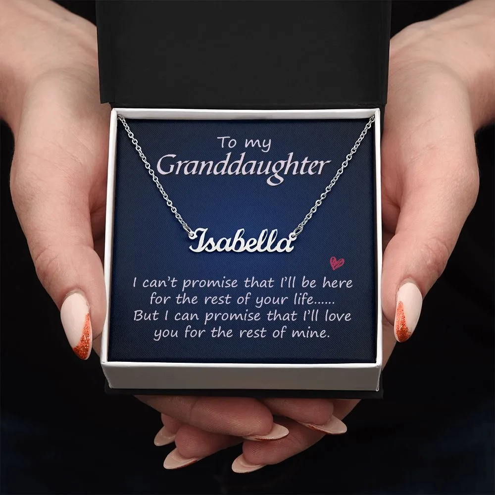 To my grand daughter