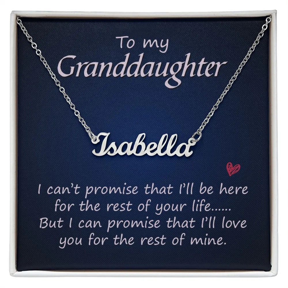 To my grand daughter