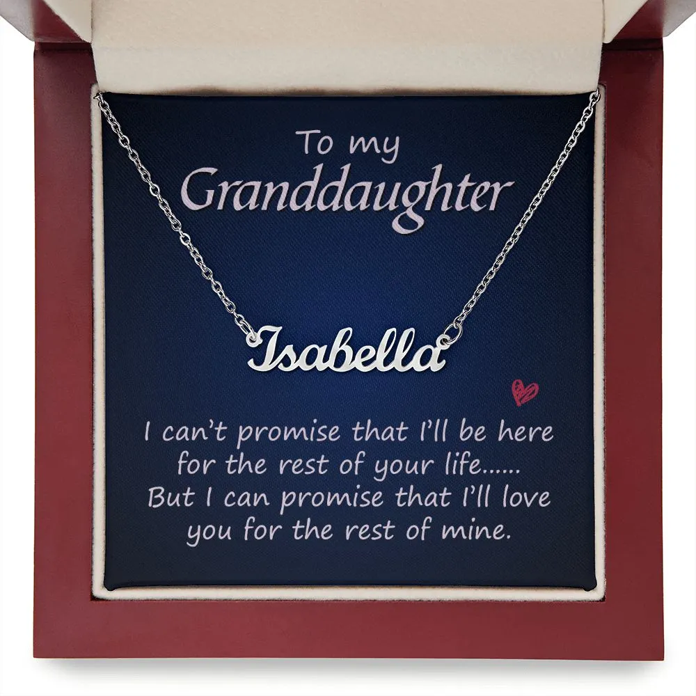 To my grand daughter