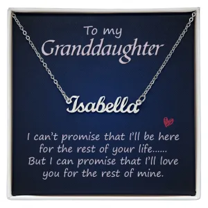 To my grand daughter