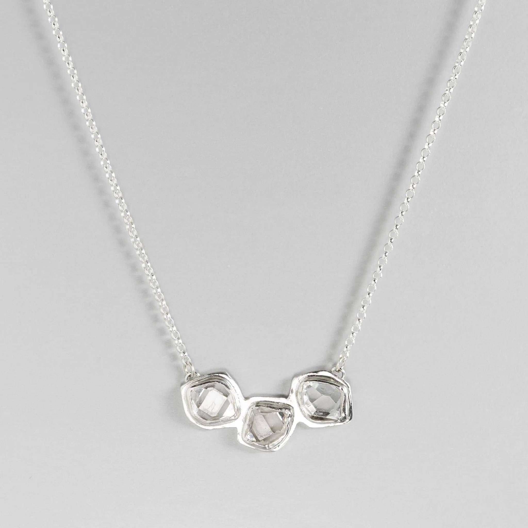 Tumbling Glacier Bib Necklace