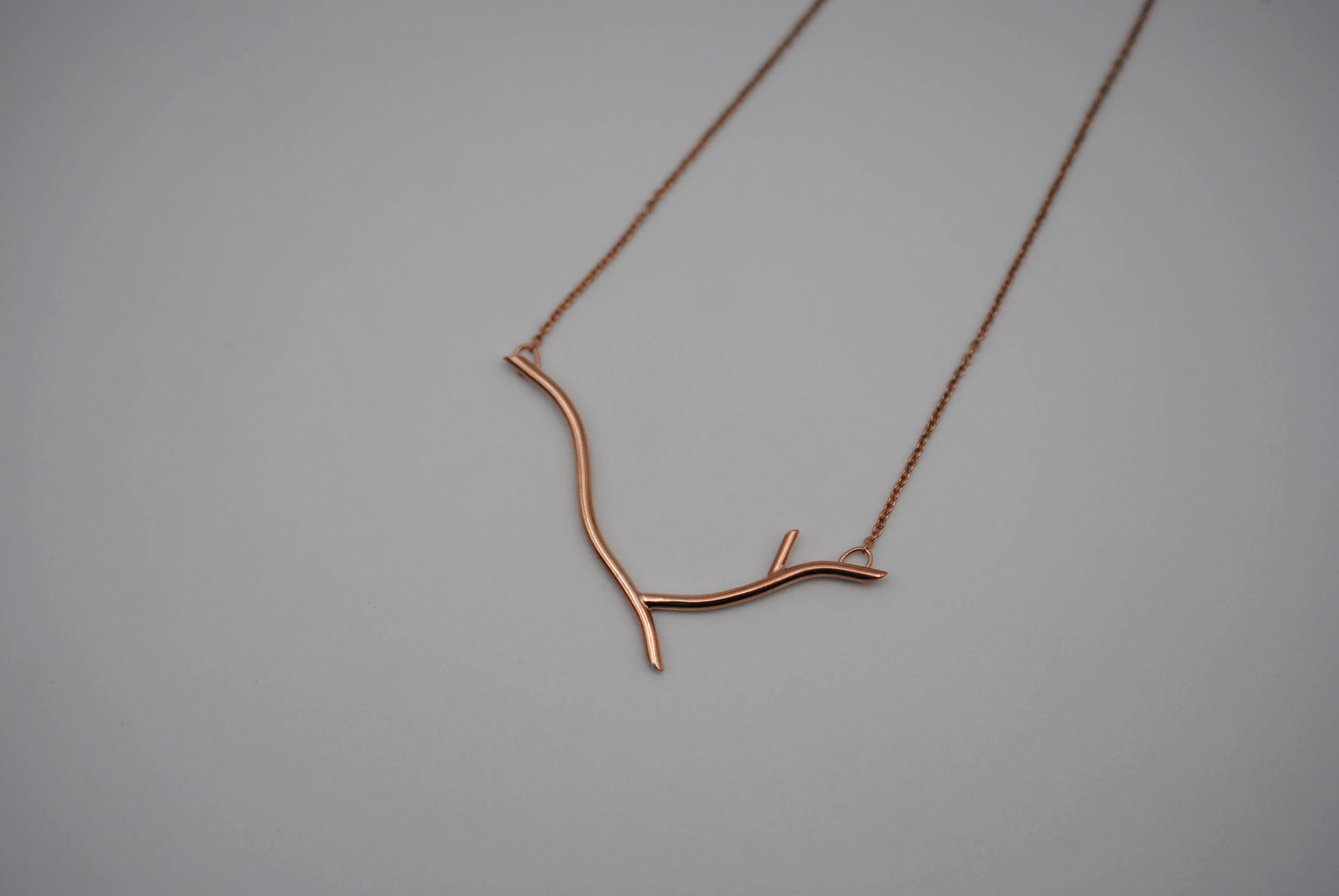 Twig Rose Gold Roots Necklace