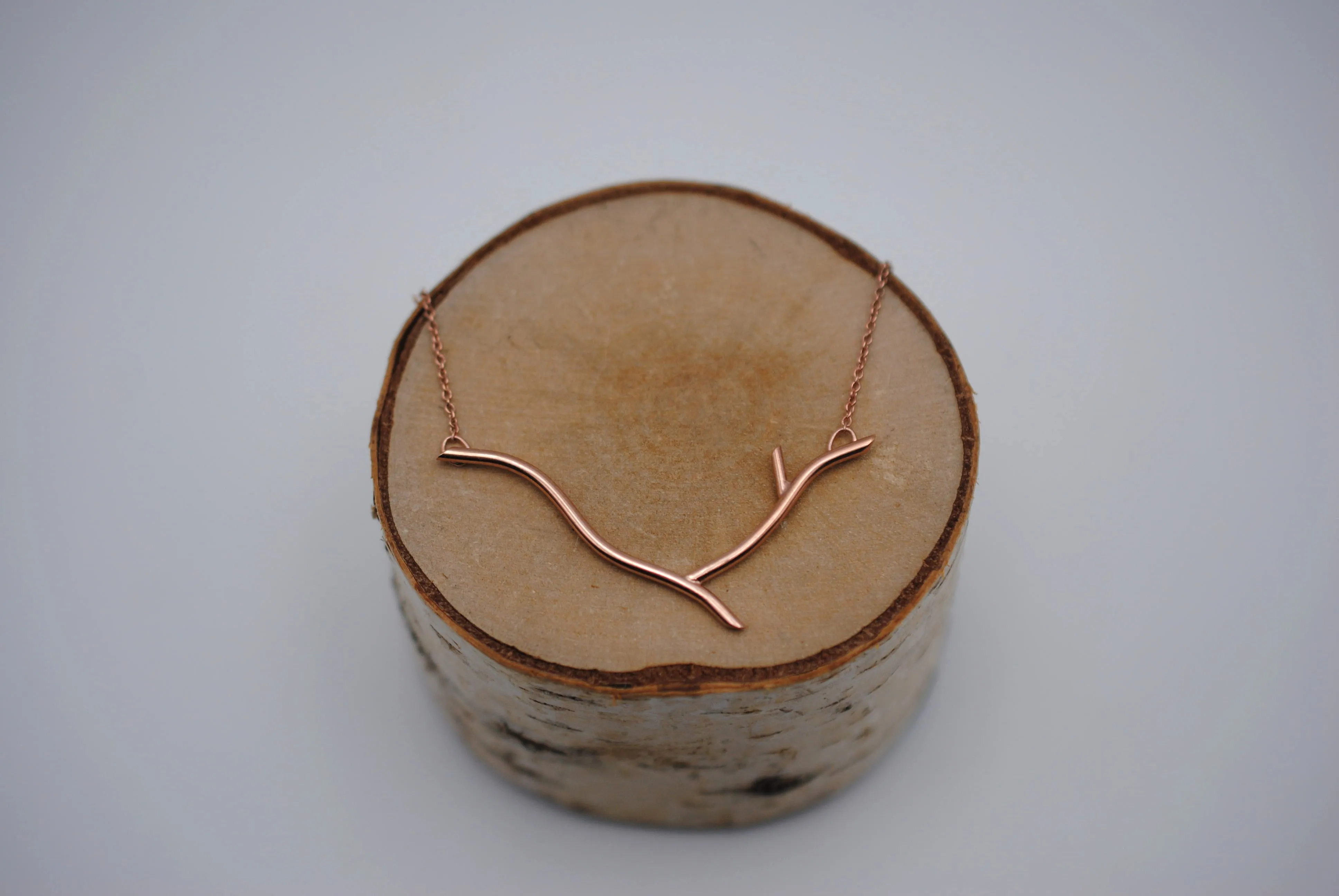 Twig Rose Gold Roots Necklace